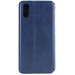 Фото Кожаный чехол-книжка GETMAN Cubic (PU) для Apple iPhone X / XS (5.8") (Синий) на vchehle.ua