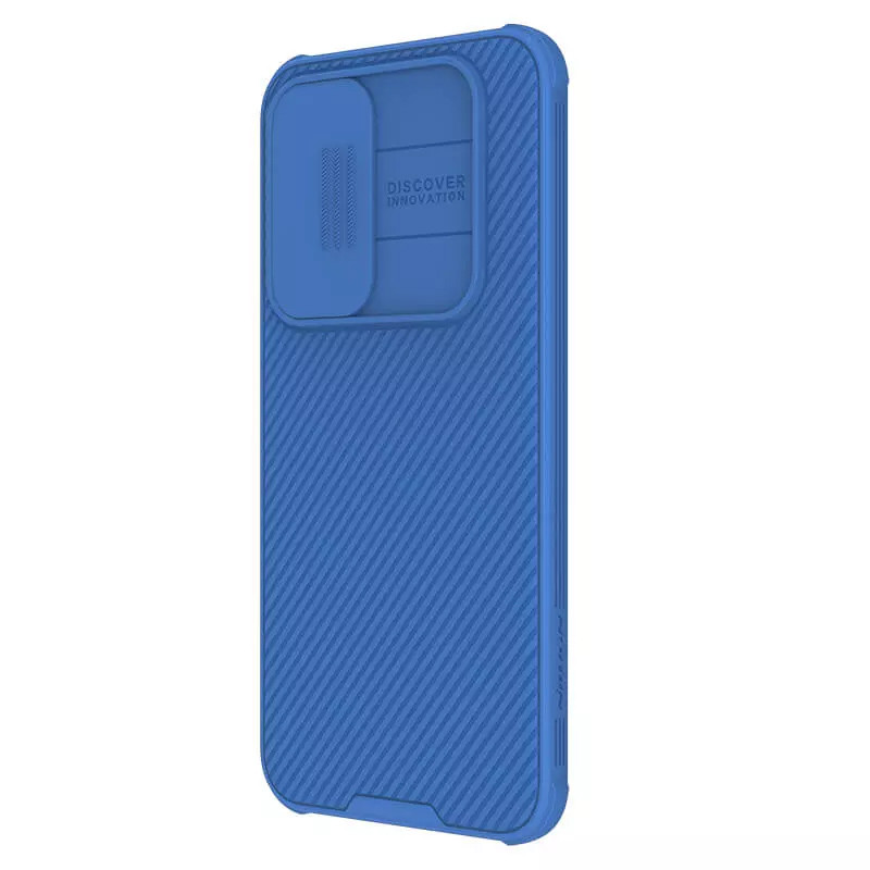 Фото Карбонова накладка Nillkin CamShield Pro на Samsung Galaxy A55 (Blue) в маназині vchehle.ua