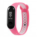 Фото Ремінець Sport для Xiaomi Mi Band 3/4 (Рожевий / Білий) на vchehle.ua