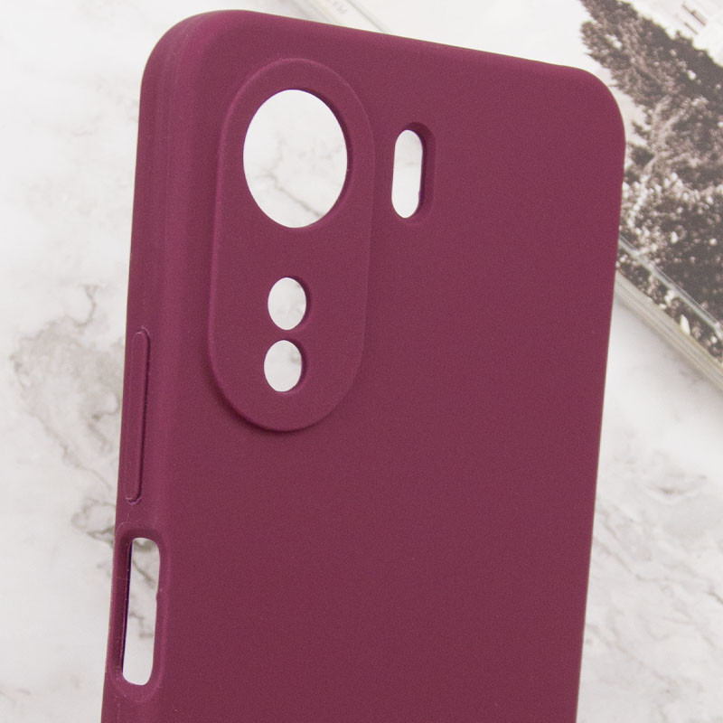 Замовити Чохол Silicone Cover Lakshmi Full Camera (AAA) with Logo на Xiaomi Redmi 13C / Poco C65 (Бордовий / Plum) на vchehle.ua