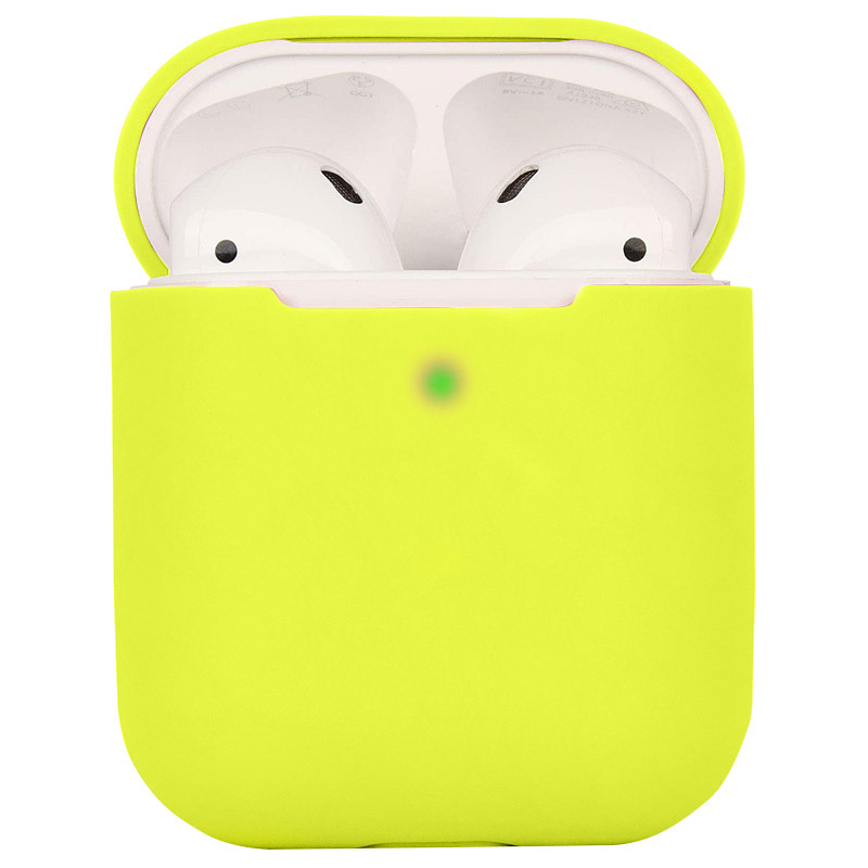 

Силіконовий футляр для навушників AirPods 1/2 (Жовтий / Bright Yellow) 1132328