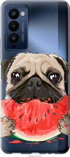

Чохол Мопс і кавун для Tecno Camon 18 1243795