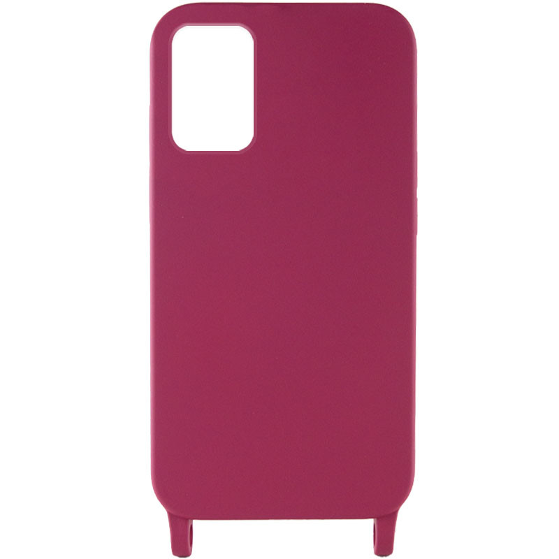 Фото Чехол Cord case c длинным цветным ремешком для Samsung Galaxy S22+ (Красный / Rose Red) в магазине vchehle.ua