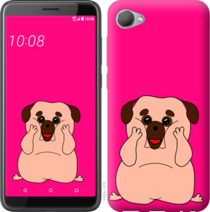 

Чохол Веселий мопс на HTC Desire 12 928365