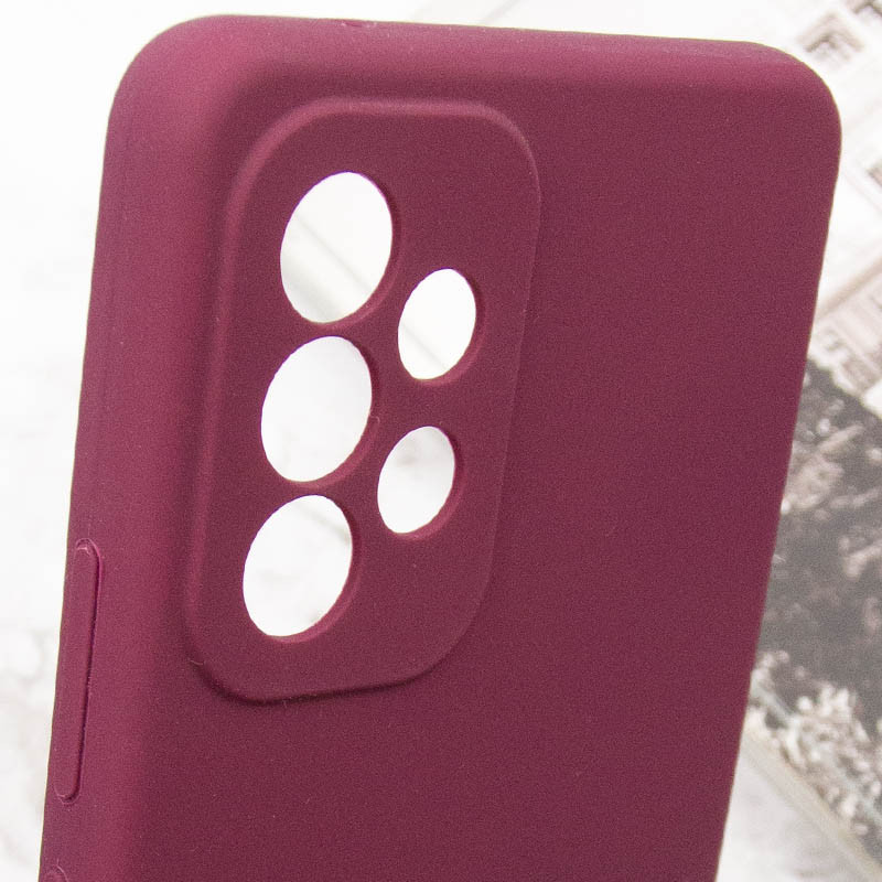 Заказать Чехол Silicone Cover Lakshmi Full Camera (AAA) для Samsung Galaxy A73 5G (Бордовый / Plum) на vchehle.ua