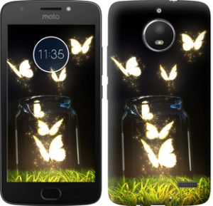 Чехол Бабочки для Motorola Moto E4
