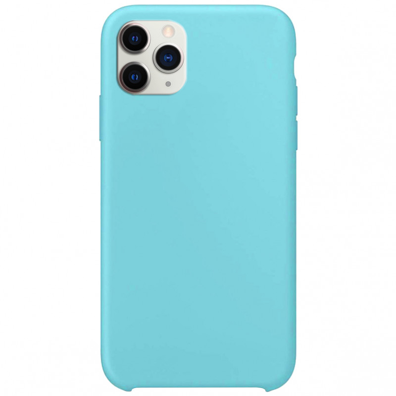 Чехол Silicone Case without Logo (AA) для Apple iPhone 11 Pro (5.8") (Бирюзовый / Ice Blue)
