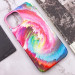 Купити Шкіряний чохол Colour Splash with Magnetic Safe на Apple iPhone 12 Pro / 12 (6.1") (Pink / Blue) на vchehle.ua