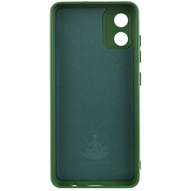 Фото Чехол Silicone Cover Lakshmi Full Camera (A) для Motorola Moto E13 (Зеленый / Dark green) на vchehle.ua