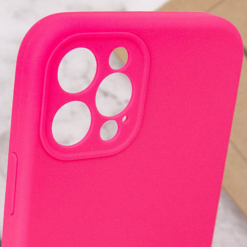 Купить Чехол Silicone Case Full Camera Protective (AA) NO LOGO для Apple iPhone 12 Pro (6.1") (Розовый / Barbie pink) на vchehle.ua