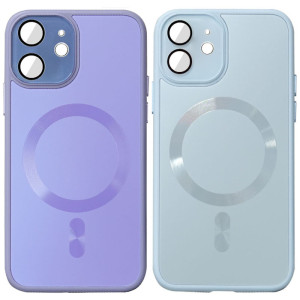 Чехол TPU+Glass Sapphire Midnight with Magnetic Safe для Apple iPhone 12 (6.1")