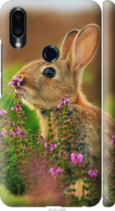 Чехол Кролик и цветы для Meizu Note 9