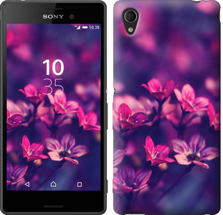 

Чехол Пурпурные цветы для Sony Xperia M4 Aqua E2312 176652