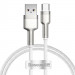 Дата кабель Baseus Cafule Metal Data USB to Type-C 66W (2m) (CAKF0002) (White)
