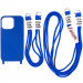 Чехол TPU two straps California для Apple iPhone 12 Pro / 12 (6.1") (Синий / Iris)
