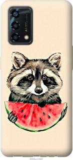 Чехол Енотик с арбузом для Oppo A95