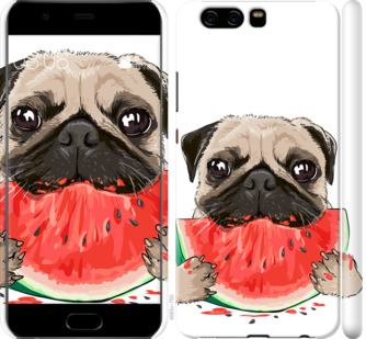 

Чехол Мопс и арбуз для Huawei P10 843811