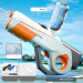 Фото Водный аккумуляторный автомат Water Gun 8002C (600ml) with lithium battery (White / Orange) на vchehle.ua