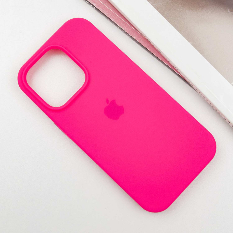 Фото Чохол Silicone Case Full Protective (AA) на Apple iPhone 16 Pro (6.3") (Рожевий / Barbie pink) в маназині vchehle.ua