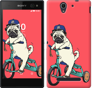 

Чохол Мопс на велосипеді на Sony Xperia C5 Ultra Dual E5533 87717