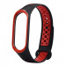 Ремешок Sport для Xiaomi Mi Band 5 / 6 (Черный / Красный)
