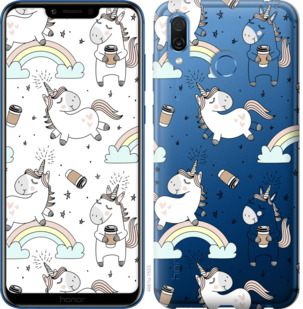 

Чехол Единорог и кофе для Huawei Honor Play 841034