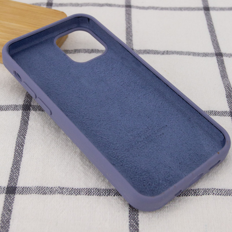 Фото Чехол Silicone Case Full Protective (AA) для Apple iPhone 14 Pro (6.1") (Серый / Lavender Gray) в магазине vchehle.ua