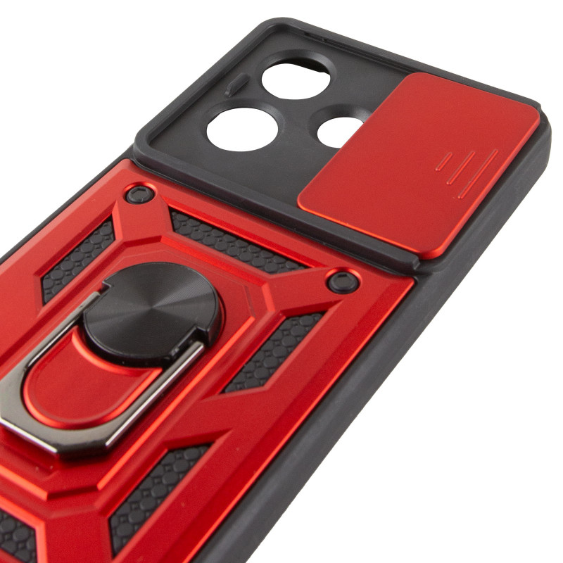 Купити Ударостійкий чохол Camshield Serge Ring на Oppo A3 4G / A3x 4G/ A40m (Червоний) на vchehle.ua