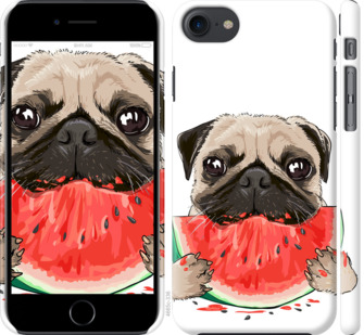 

Чехол Мопс и арбуз для iPhone 7 (4.7'') 843367