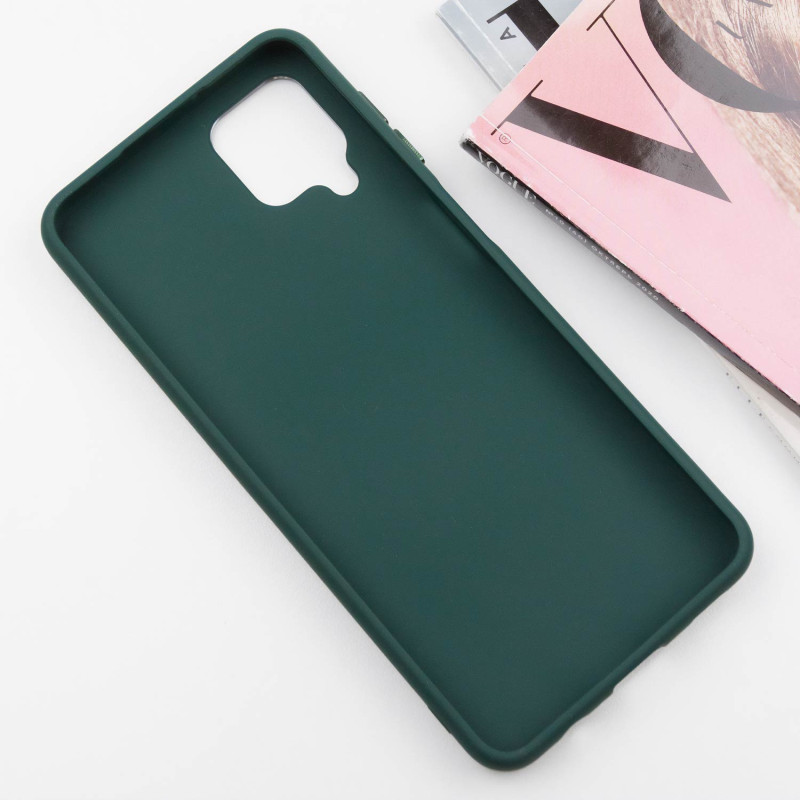Купити TPU чохол Bonbon Metal Style на Samsung Galaxy A12 (Зелений / Pine green) на vchehle.ua