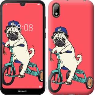 

Чохол Мопс на велосипеді на Huawei Honor 8S 741630