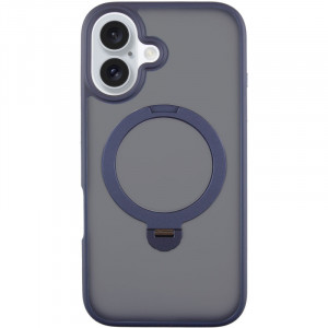 TPU+PC чохол Metal Buttons with Magnetic Safe Colorful HQ Ring для Apple iPhone 16 (6.1")