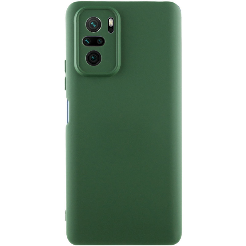 Чехол Silicone Cover Lakshmi Full Camera (AAA) для Xiaomi Redmi Note 10 / Note 10s / Poco M5s (Зеленый / Cyprus Green)