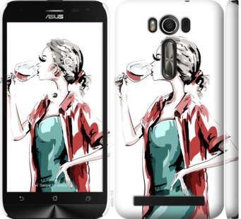 

Чехол Девушка с бокалом для Asus ZenFone 2 Laser ZE500KL 841844