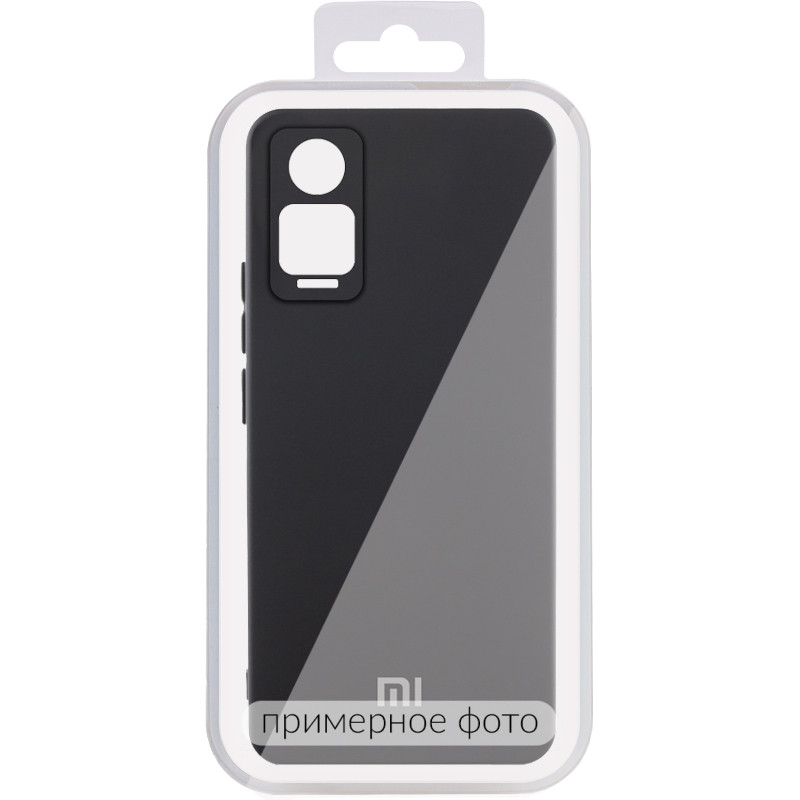 Фото Чохол Silicone Cover Lakshmi Full Camera (AA) with logo на Xiaomi Redmi A5 / Poco C71 (Чорний / Black) на vchehle.ua