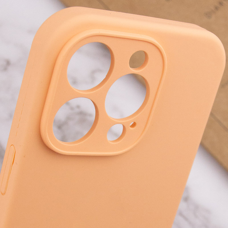 Купить Чехол Silicone Case Full Camera Protective (AA) NO LOGO для Apple iPhone 13 Pro Max (6.7") (Оранжевый / Cantaloupe) на vchehle.ua