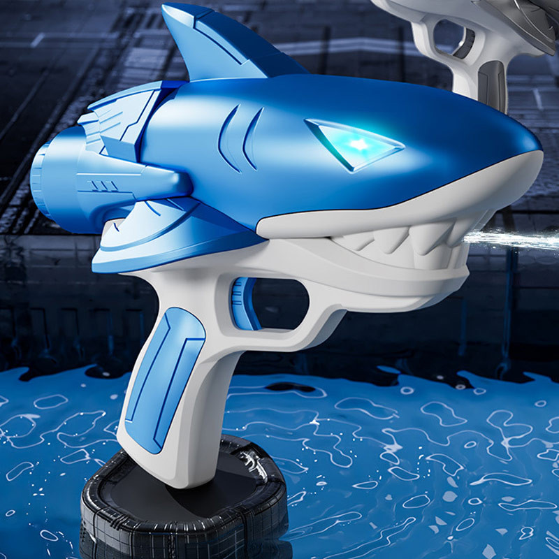Фото Водный аккумуляторный пистолет Shark Water Gun 185-68 (300ml) with lithium battery (Blue) на vchehle.ua