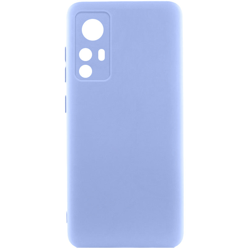 Чехол TPU GETMAN Liquid Silk Full Camera для Xiaomi Redmi Note 12S (Сиреневый / Light purple)