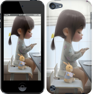 

Чехол Милая девочка с зайчиком для iPod Touch 5 636372