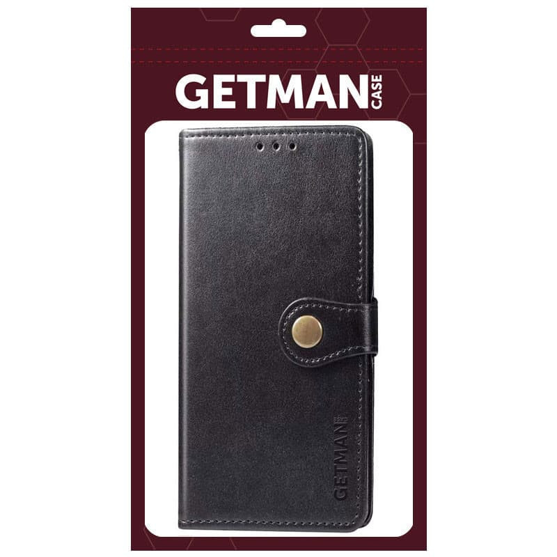 Купить Кожаный чехол-книжка GETMAN Gallant (PU) для TECNO Camon 18 / 18P (Черный) на vchehle.ua
