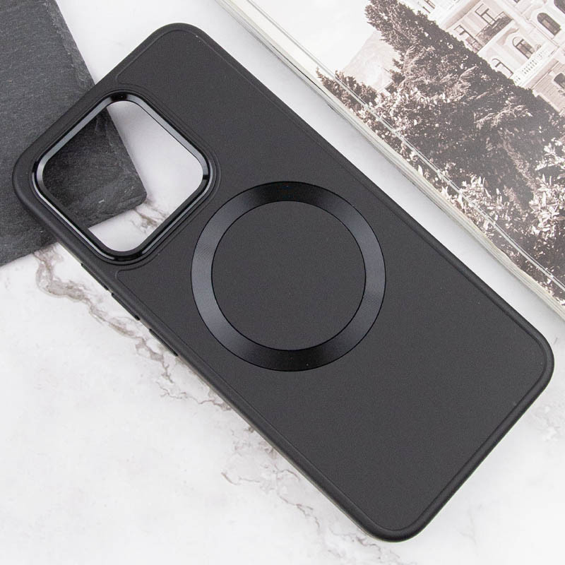 TPU чехол Bonbon Metal Style with Magnetic safe для Xiaomi 14 Pro (Черный / Black) в магазине vchehle.ua