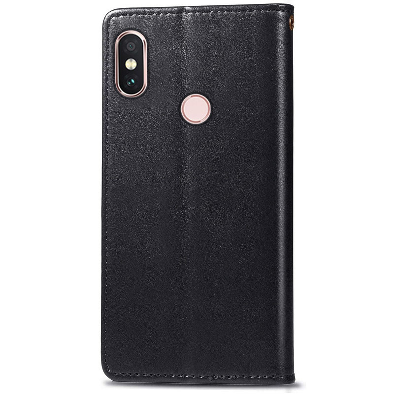 Кожаный чехол книжка GETMAN Gallant (PU) для Xiaomi Redmi Note 5 Pro / Note 5 (AI Dual Camera) (Черный) в магазине vchehle.ua