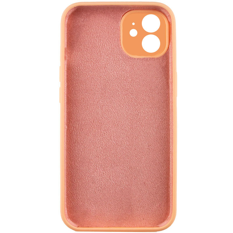 Фото Чехол Silicone Case Full Camera Protective (AA) NO LOGO для Apple iPhone 12 (6.1") (Оранжевый / Cantaloupe) на vchehle.ua