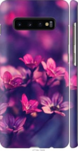 Чехол Пурпурные цветы для Samsung Galaxy S10 Plus