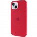 Чохол Silicone Case Full Protective (AA) with Magnetic Safe на Apple iPhone 15 Plus (6.7") (Червоний / Deep Red)