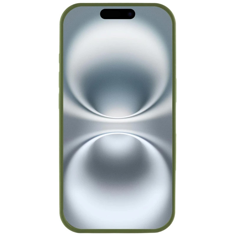 Фото Чохол Silicone Case Full Camera Protective (AA) на Apple iPhone 16e (6.1") (Зелений / Dark Olive) на vchehle.ua