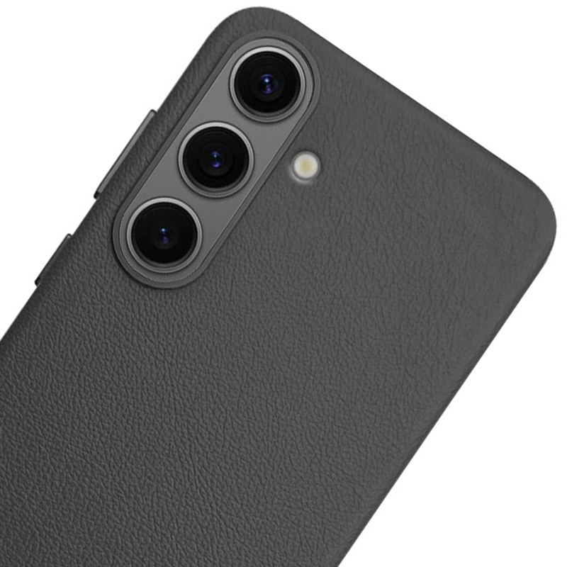 Фото Кожаный чехол Leather Case (AAA) для Samsung Galaxy S25+ (Black) на vchehle.ua