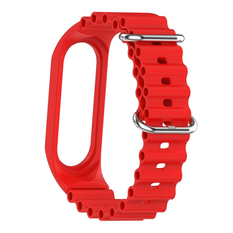 Фото Ремінець Ocean Band для Xiaomi Mi Band 9/8 (Червоний / Red) на vchehle.ua