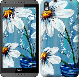 

Чехол Красивые арт-ромашки для HTC Desire 816 323217