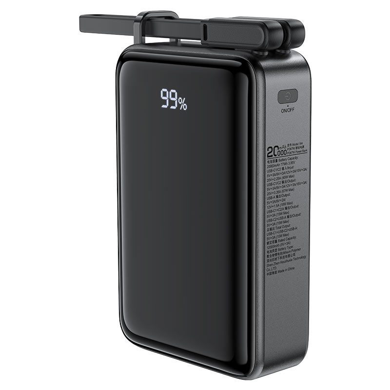 Портативное ЗУ Power Bank Acefast M4 PD67W 20000 mAh (Black) в магазине vchehle.ua